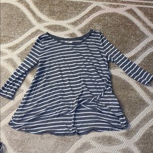 Light weight grey and white sweater (Hollister)